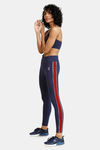 Zelocity Mid Rise Quick Dry Leggings - Evening Blue — thumbnail 4